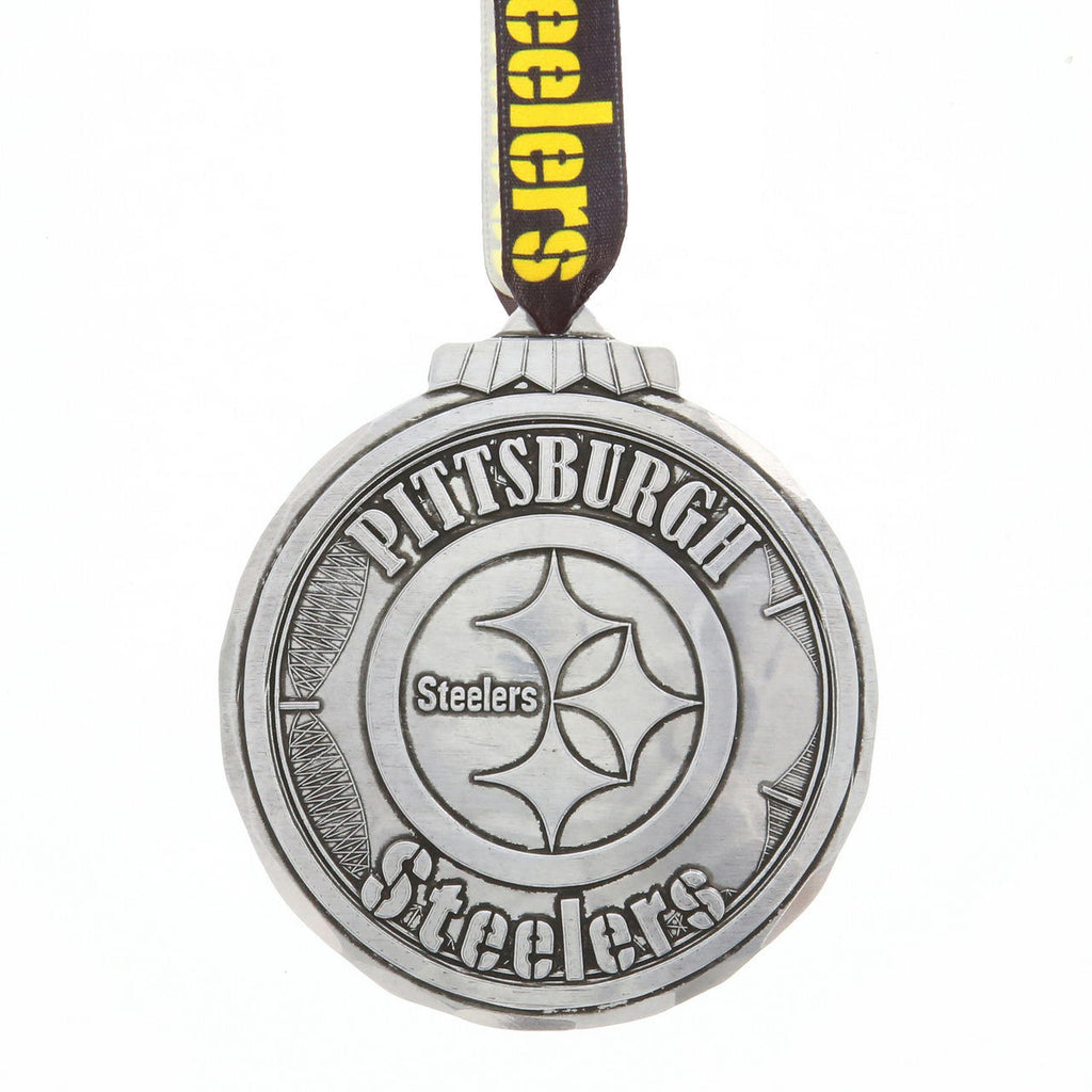 Pittsburgh Steelers Classic Round Ornament (Aluminum)