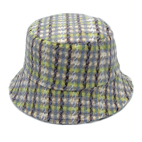 Plaid Check Patterned Bucket Hat