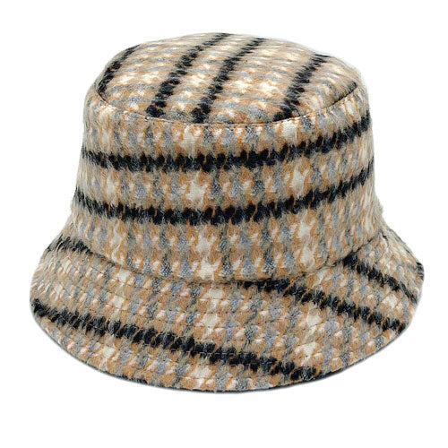 Plaid Check Patterned Bucket Hat