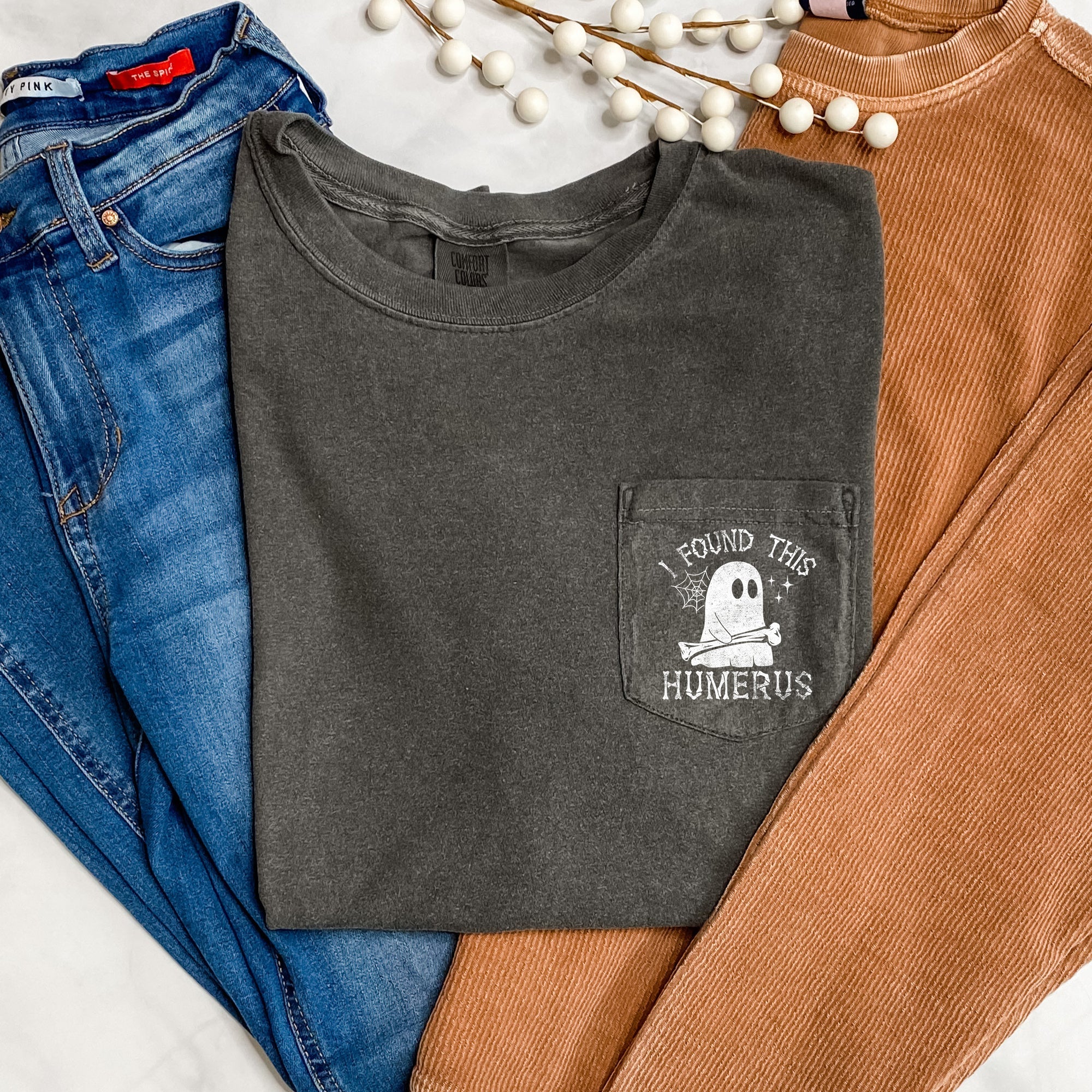 I Found This Humerus Halloween Pocket Limited Edition Collector's Item Comfort Colors Tee
