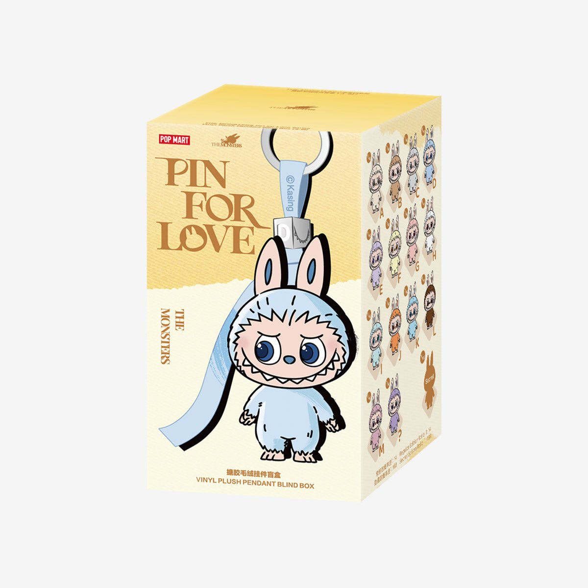 [Pop Mart] Official THE MONSTERS Pin for Love Series-Vinyl Plush Pendant Blind Box (A-M)