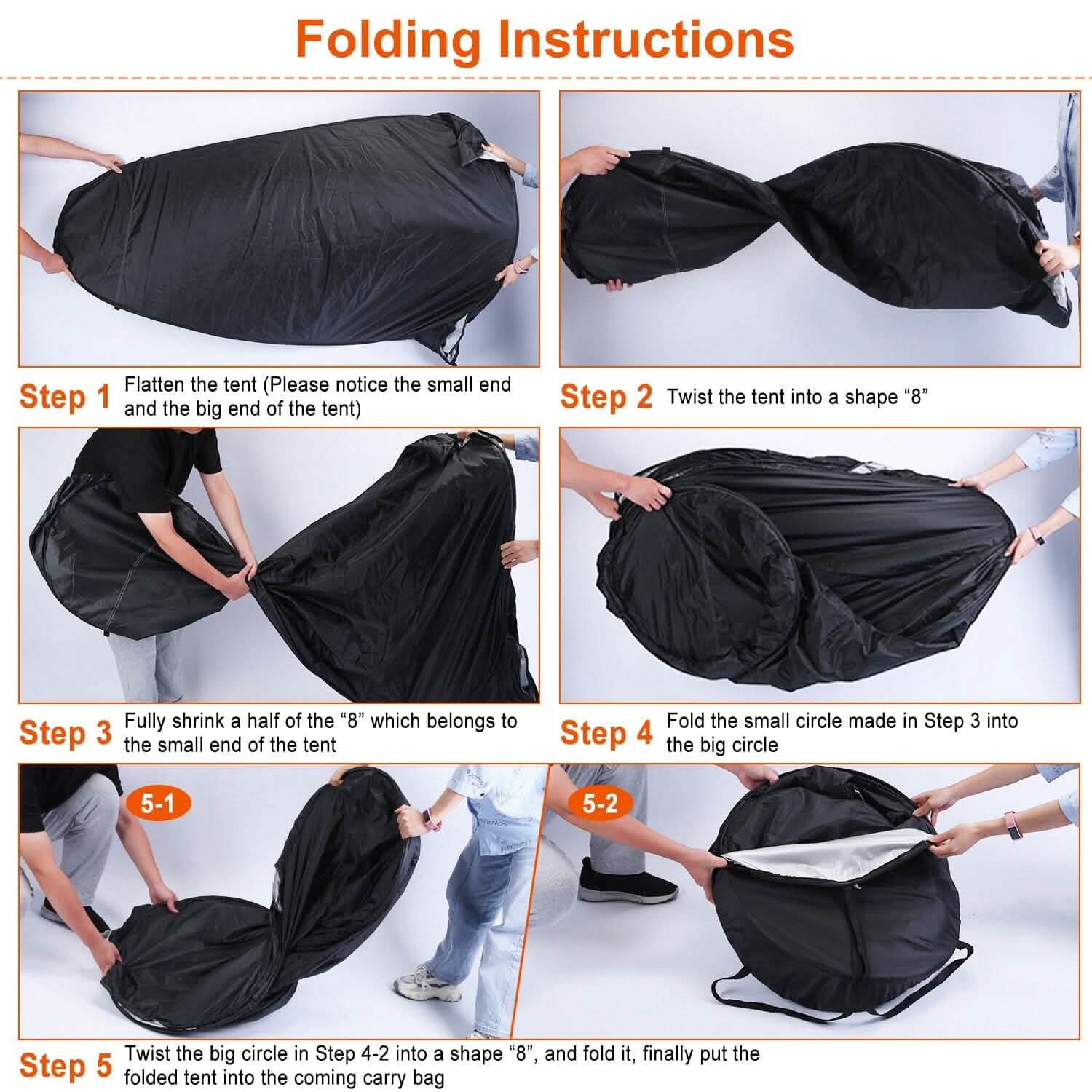 Pop Up Privacy Foldable Tent with Carry Bag - PhishStones Products