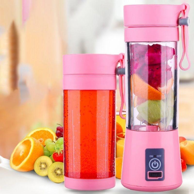Portable Blender Mini Mixer Electric Juicer Machine Fresh Fruit Juice Blender Smoothie Maker Blender Cup Bottle A Travel Kitchen Portable USB Electric Fruit Juicer Squeezer Bottle Kitchen Tool for Orange Lemon - PhishStones Products