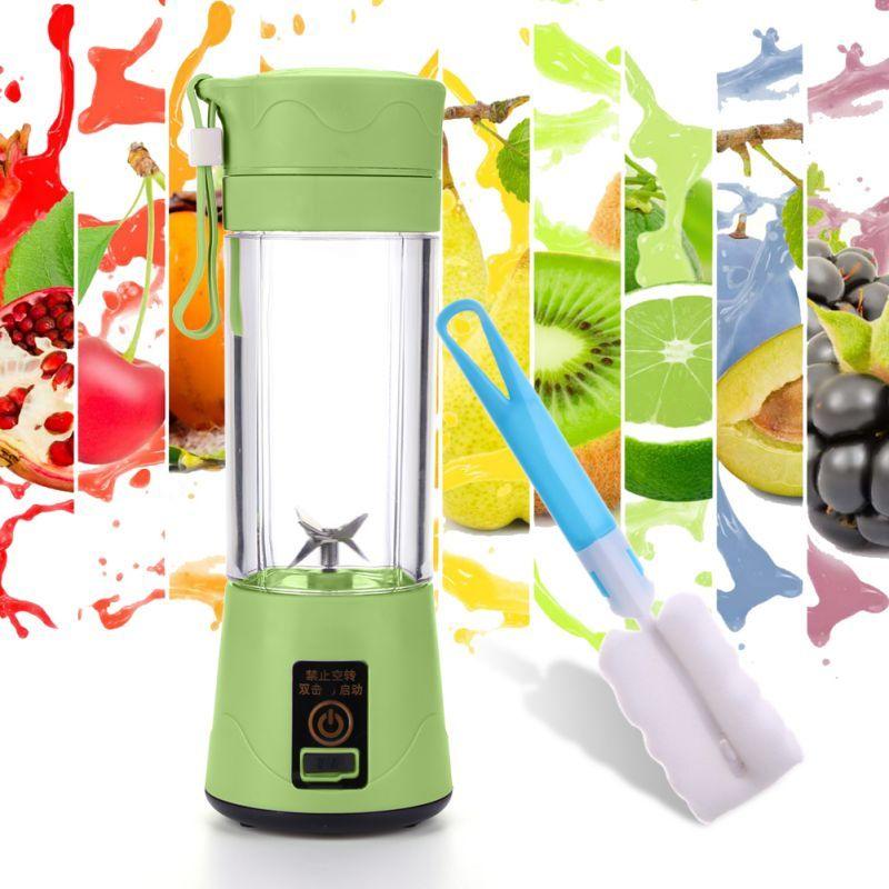 Portable Blender Mini Mixer Electric Juicer Machine Fresh Fruit Juice Blender Smoothie Maker Blender Cup Bottle A Travel Kitchen Portable USB Electric Fruit Juicer Squeezer Bottle Kitchen Tool for Orange Lemon - PhishStones Products