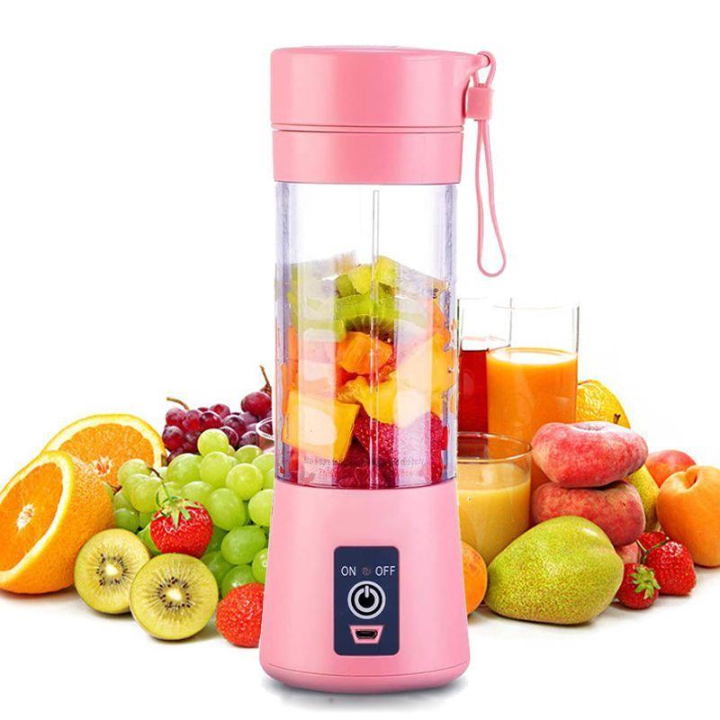 Portable Blender Mini Mixer Electric Juicer Machine Fresh Fruit Juice Blender Smoothie Maker Blender Cup Bottle A Travel Kitchen Portable USB Electric Fruit Juicer Squeezer Bottle Kitchen Tool for Orange Lemon - PhishStones Products