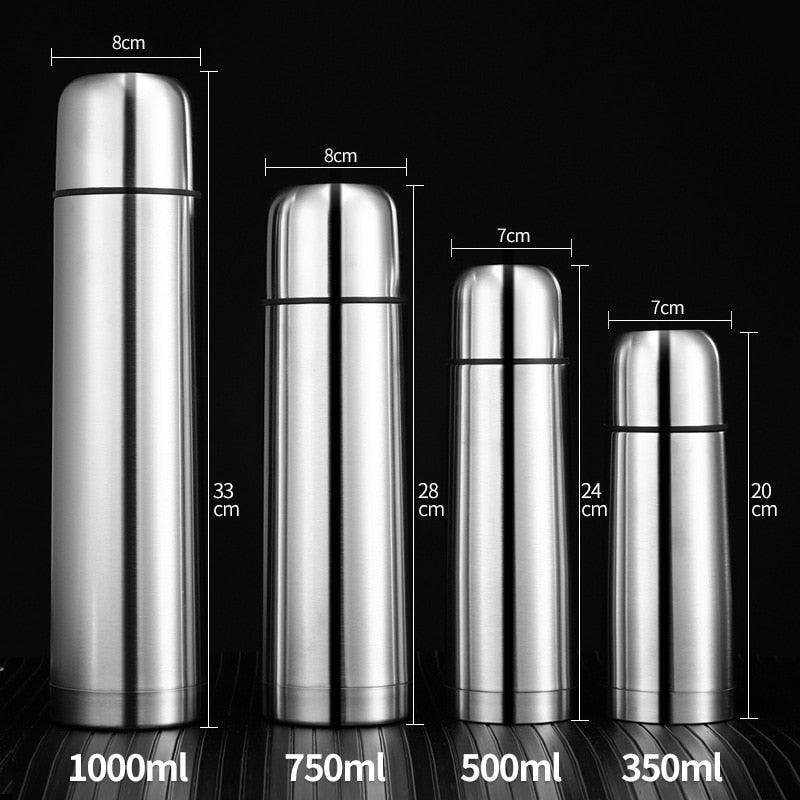 Portable Double Layer Thermal Mug Food Thermos For Tea With Heating Stanley Cup Stainless Steel Water Bottle Insulated Stainless Steel Bottle - Keeps Cold for 12 hours Hot for 6 hours Perfect for Purse or Kids Lunch Bag - PhishStones Products