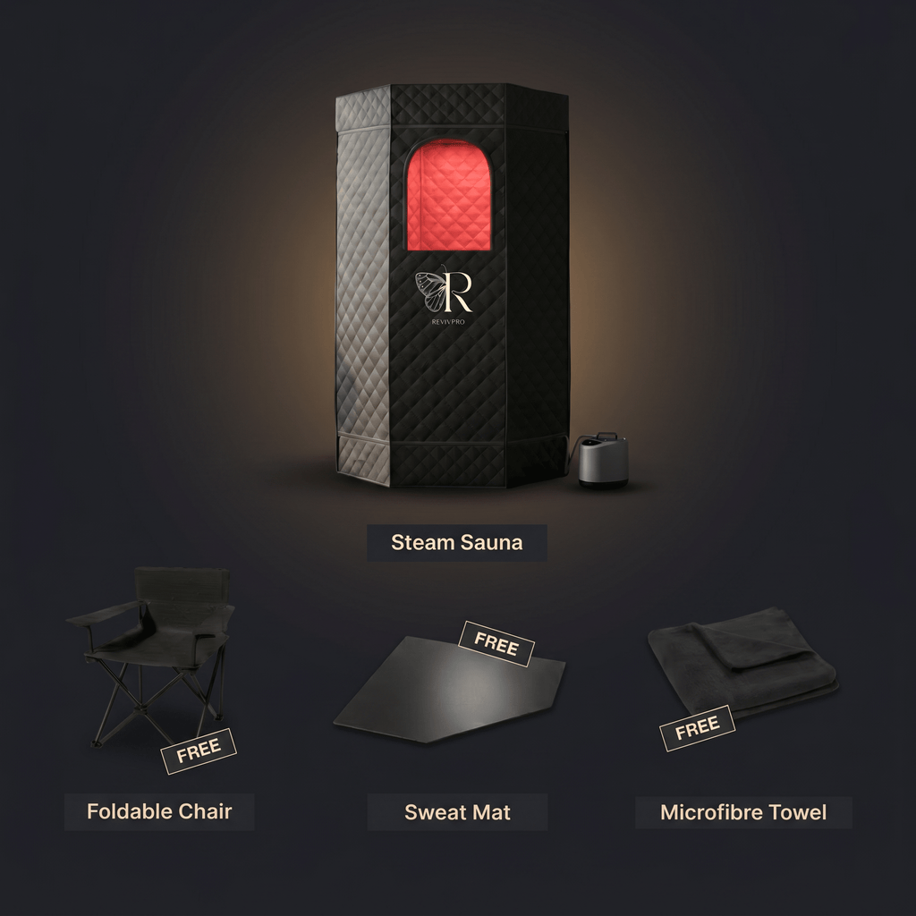Red Light Therapy Sauna · Half Price of $349 SaunaPro | RevivPro