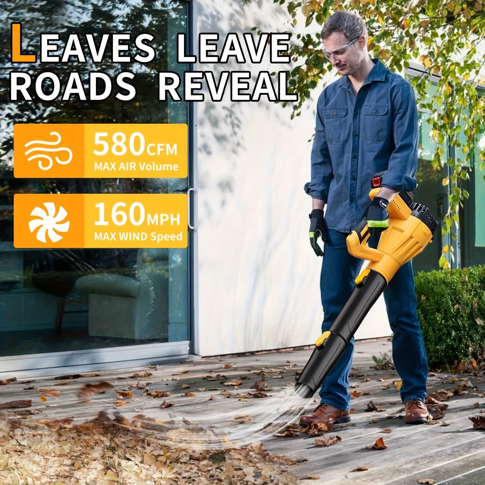 Powerful Cordless Leaf Blower - PhishStones Products