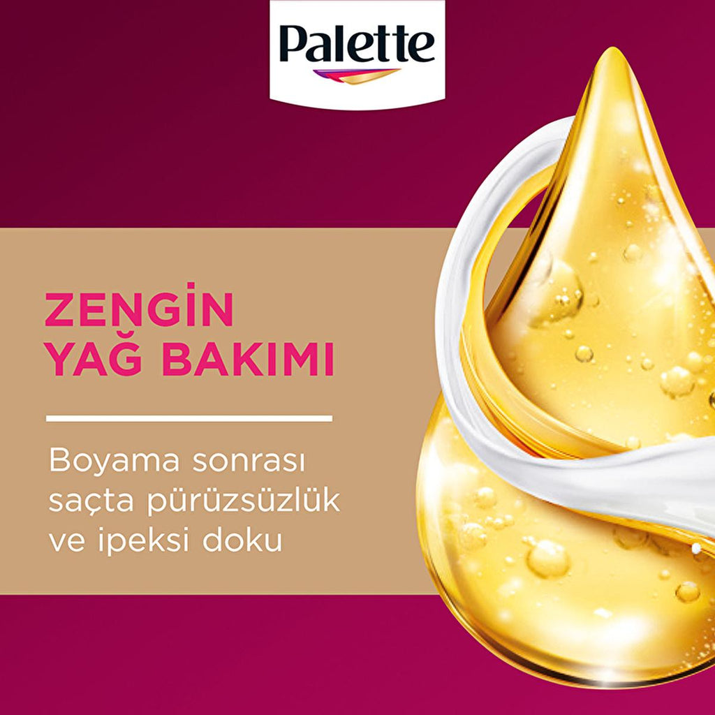 Palette Deluxe 8-0 Honey Blonde Hair Dye - Permanent, Long Lasting Color & Shine, Deep Nourishment with Oils