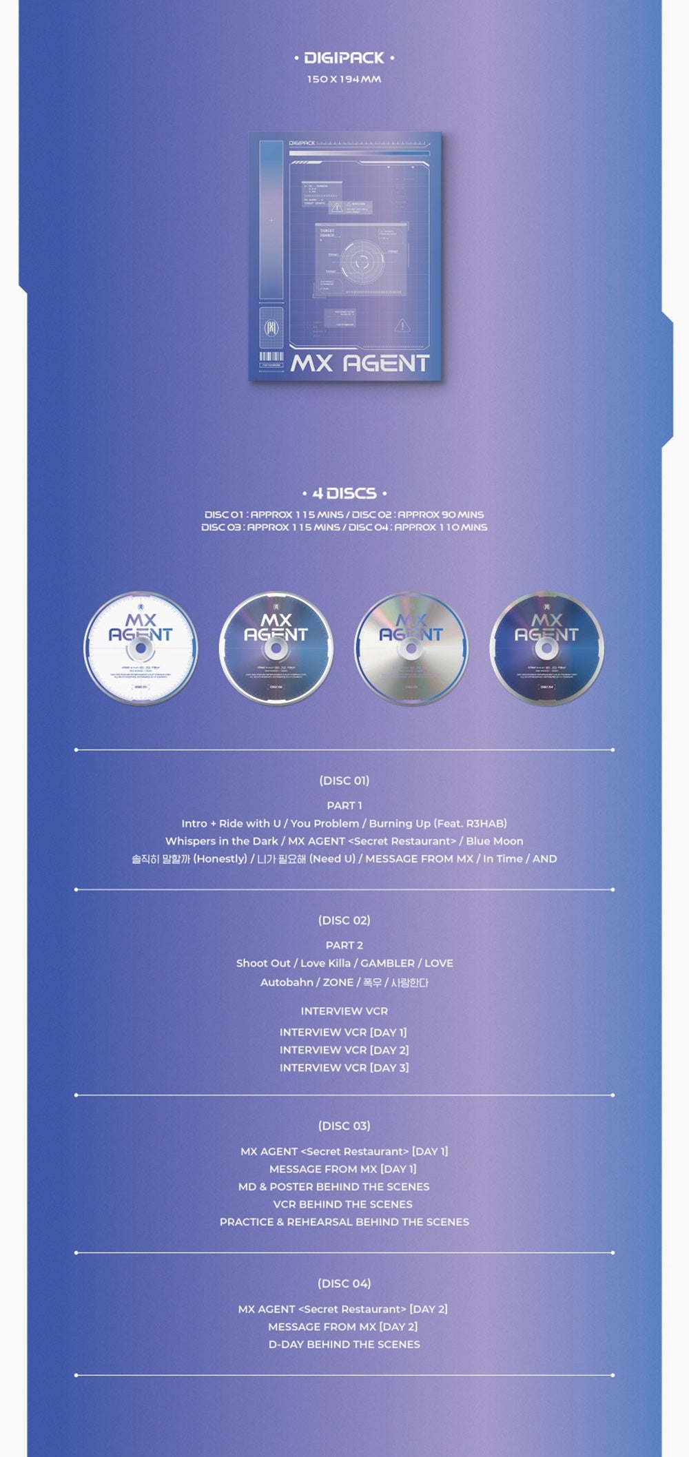 MONSTA X - 2022 6th Official Fanclub Monbebe Fan-Concert Mx Agent: Blu-Ray
