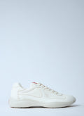 Prada Men Leather Low-Top Sneakers