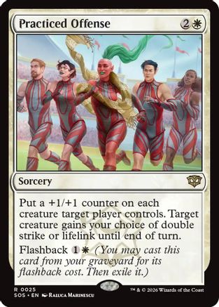 Practiced Offense (SOS - 025) - Secrets of Strixhaven - PhishStones Products
