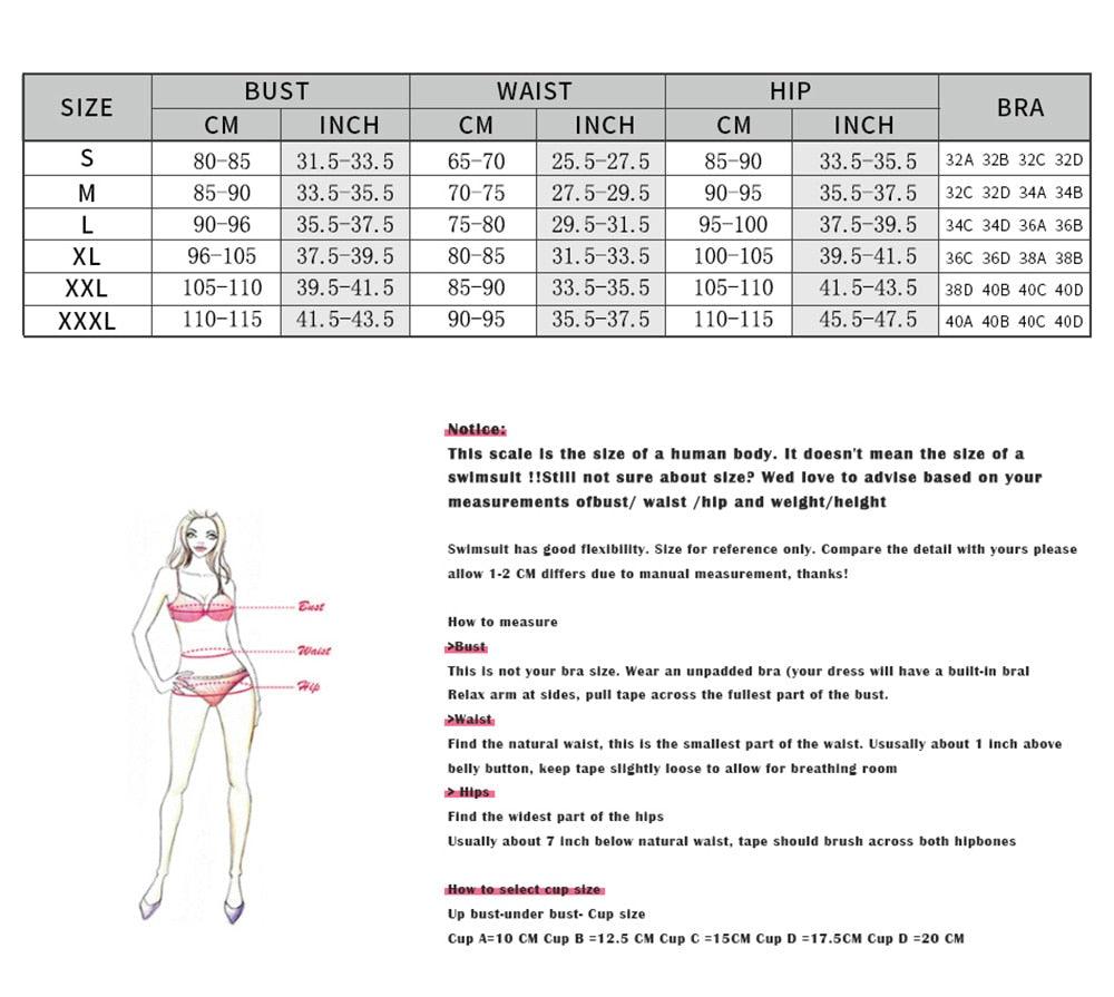 Two-Pieces Women Push-Up Padded Bra Ruffles Bandage Bikini Set Swimsuit Women's Bathing Suits Ruffles Flounce Bikini Sets Low Rise Two Piece Swimsuit Swimwear Bathing Suit Beachwear