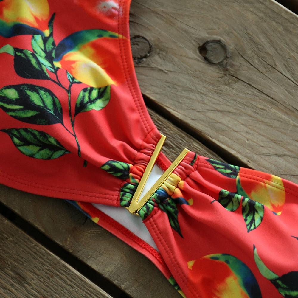 Two-Pieces Women Push-Up Padded Bra Ruffles Bandage Bikini Set Swimsuit Women's Bathing Suits Ruffles Flounce Bikini Sets Low Rise Two Piece Swimsuit Swimwear Bathing Suit Beachwear