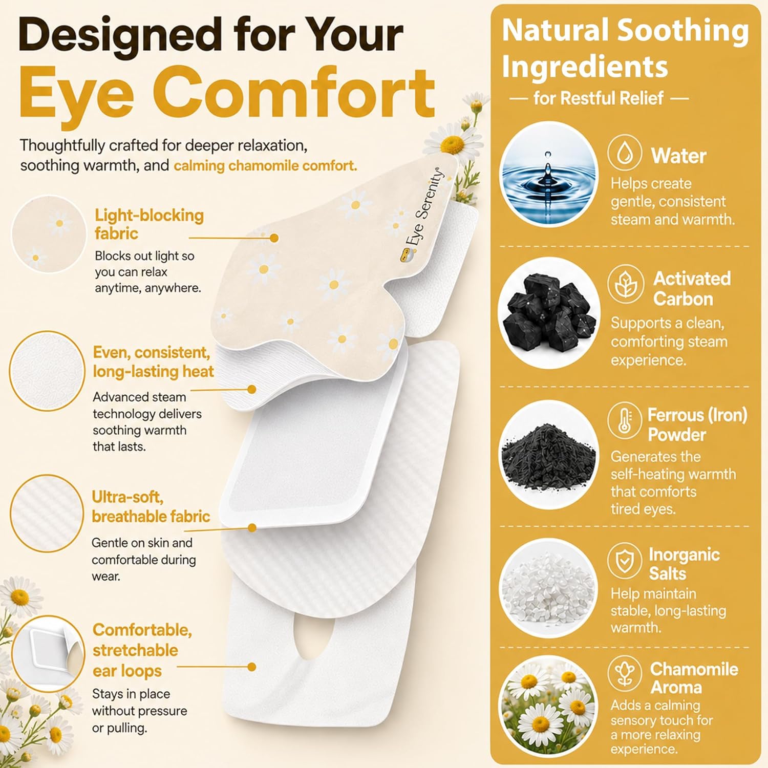 Eye Serenity Steam Eye Mask - CHAMOMILE