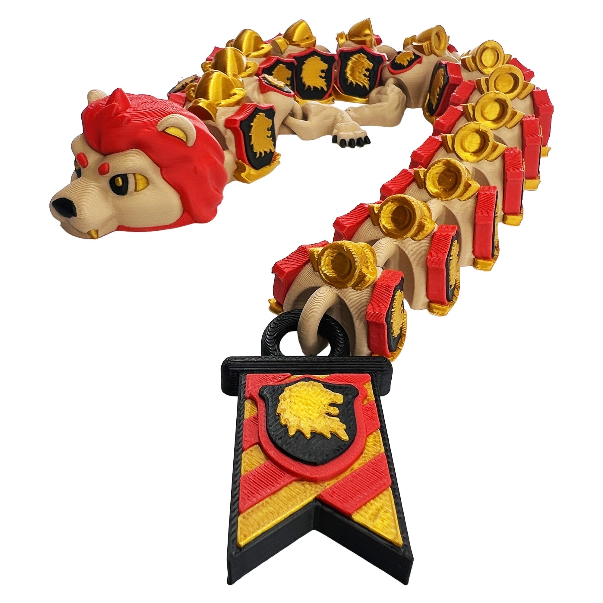 Professor Lion Dragon – Articulated 3D Printed Flexi Dragon
