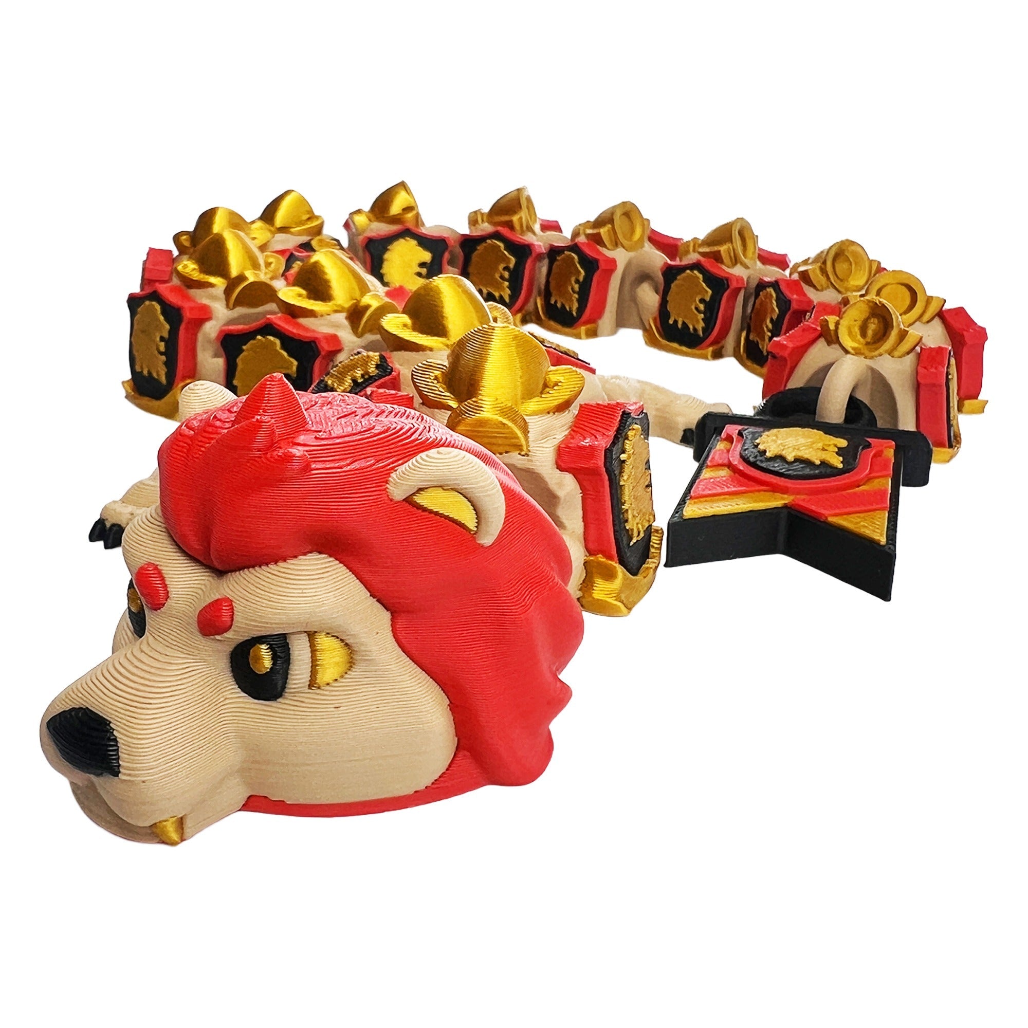 Professor Lion Dragon – Articulated 3D Printed Flexi Dragon