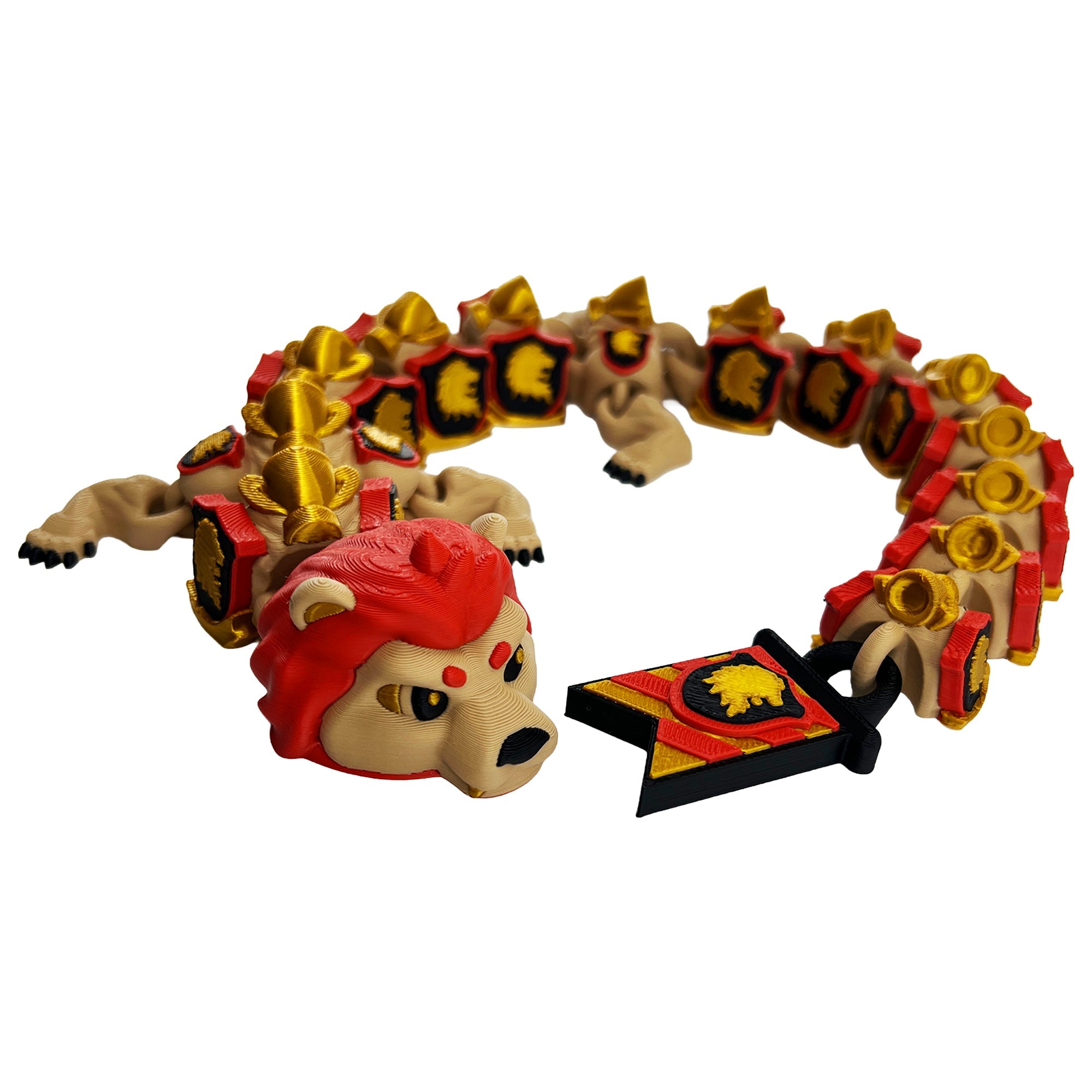 Professor Lion Dragon – Articulated 3D Printed Flexi Dragon