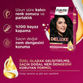 Palette Deluxe: Intense Black Hair Dye 1-0 - Long Lasting Color, Deep Conditioning with Micro Oils, At-Home Permanent Hair Coloring
