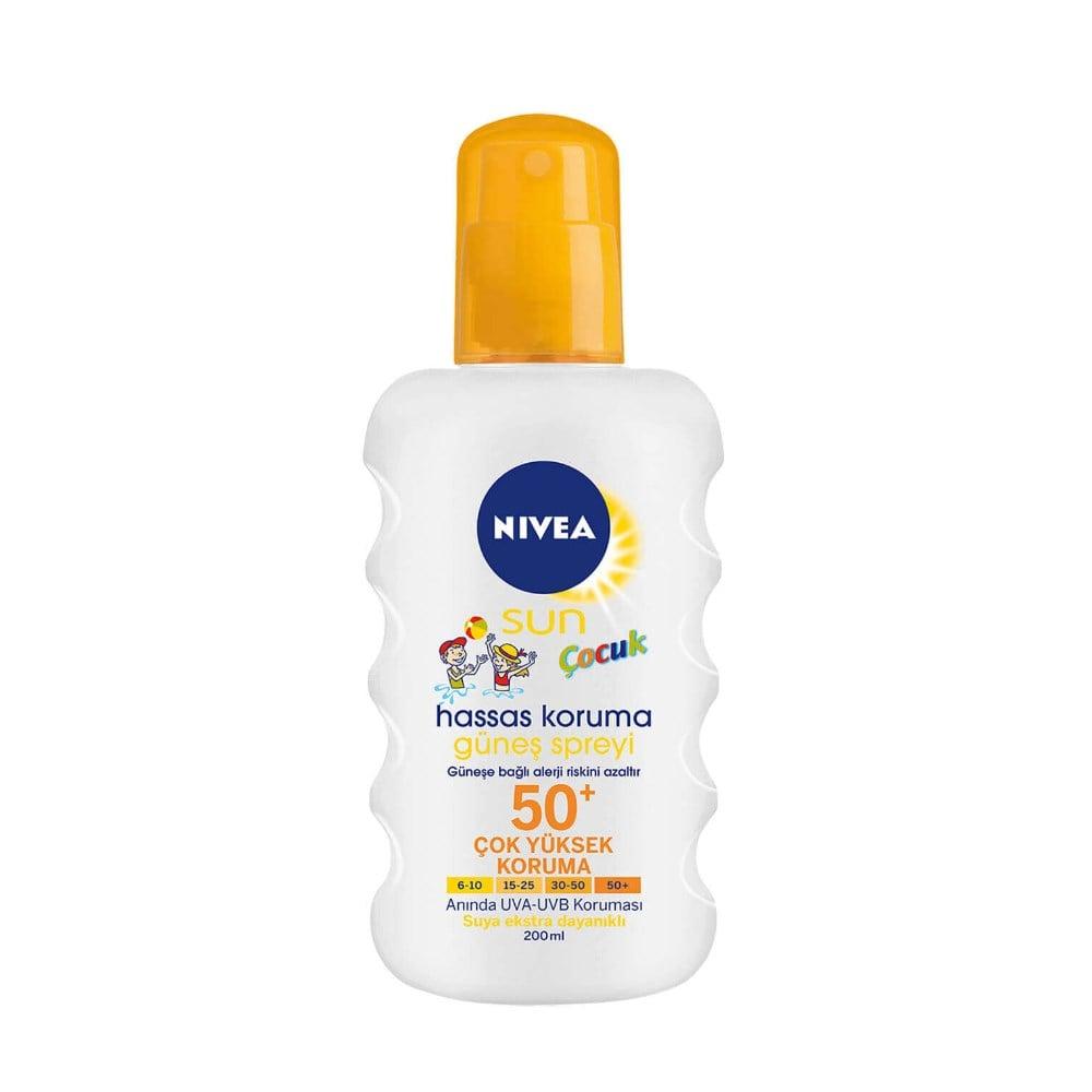 Nivea Sun Kids Sensitive Protection Sunscreen Spray SPF 50+ - 6.76 fl oz