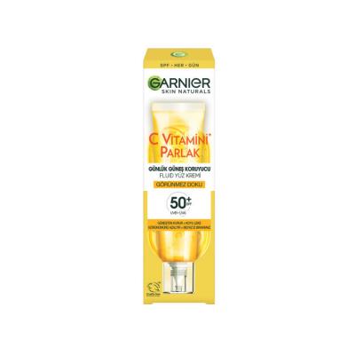 Garnier Vitamin C Face Moistizer with SPF50+ - Daily Face Cream for Sensitive Skin, Vegan Friendly