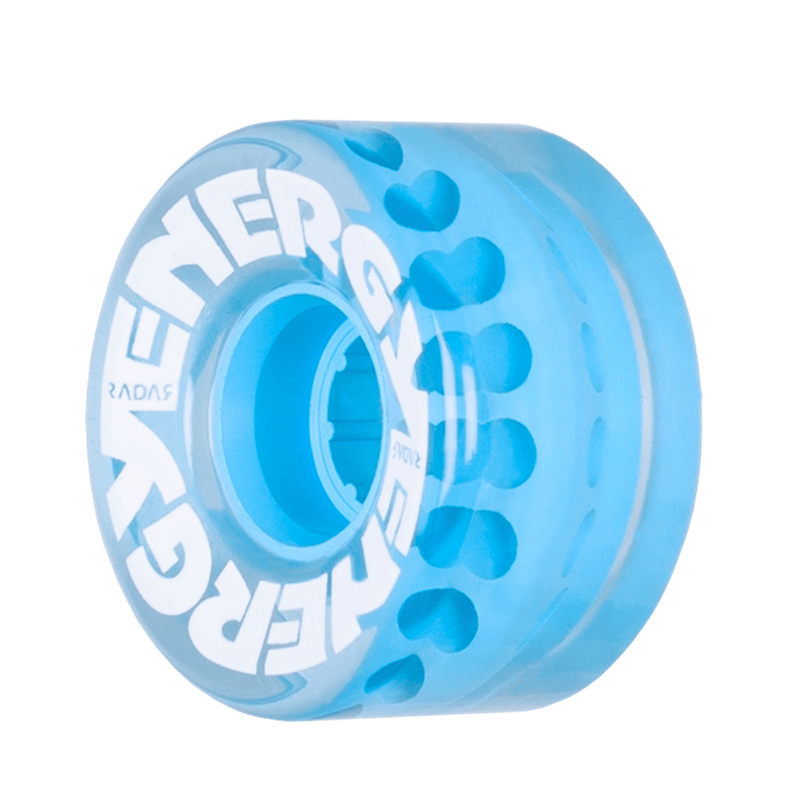 Radar Energy Roller Skate Wheels 57mm 78a - Clear Blue (4 Pack)