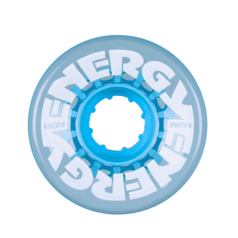 Radar Energy Roller Skate Wheels 57mm 78a - Clear Blue (4 Pack)