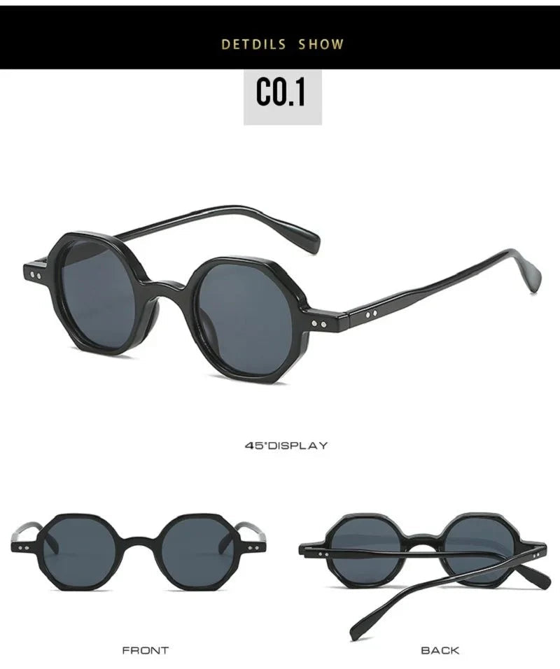 Retro Small Round Sunglasses – UV protection - PhishStones Products
