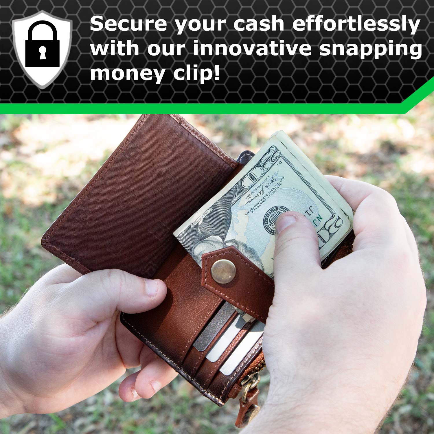 RFID Blocking Money Clip Mini Wallet - PhishStones Products