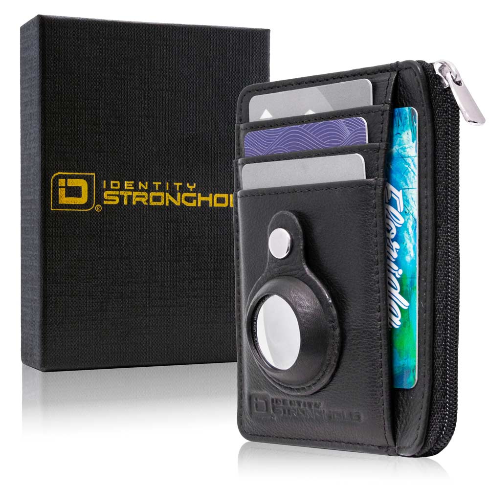RFID Secure Slim Leather AirTag Wallet - PhishStones Products