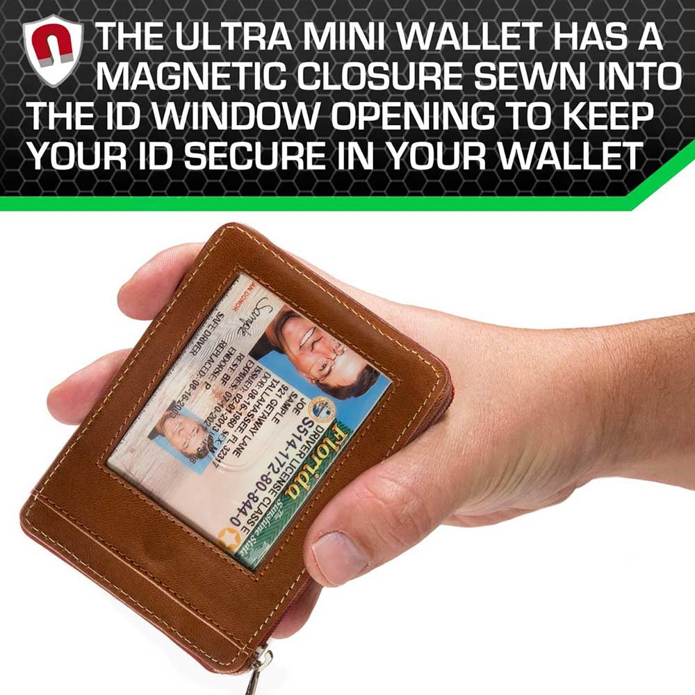RFID Secure Slim Leather AirTag Wallet - PhishStones Products