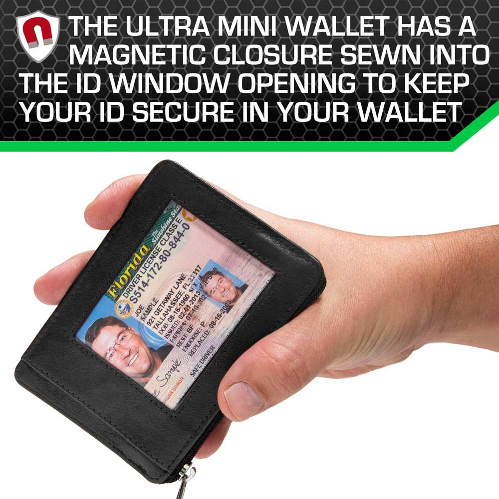 RFID Secure Slim Leather AirTag Wallet - PhishStones Products