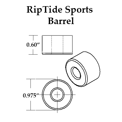 RipTide Krank Barrel Bushing 93a - Wine Red (Set)
