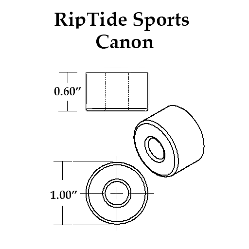 RipTide Krank Canon Bushing 93a - Wine Red (Pair)