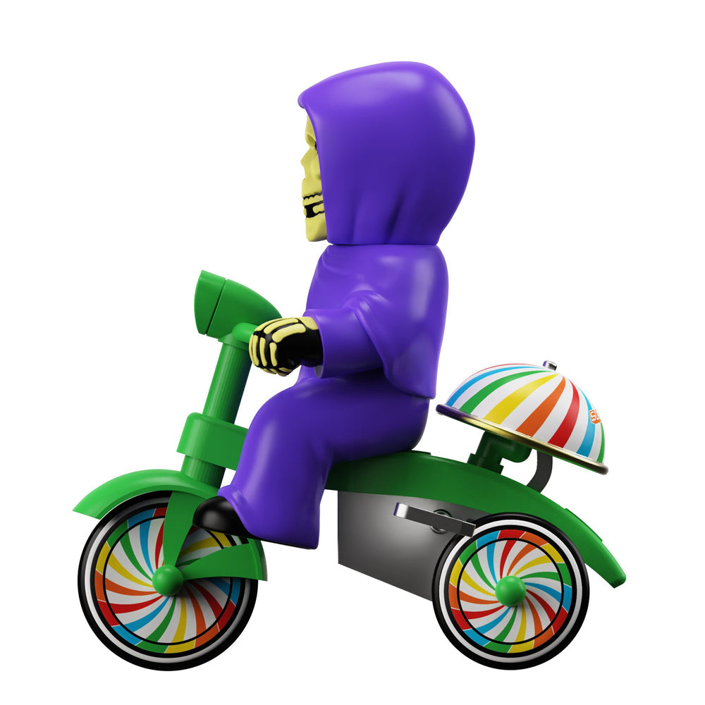 Super7 x MISFITS - Super Cycles - Fiend (Purple w/ Green Trike) Vinyl Toy