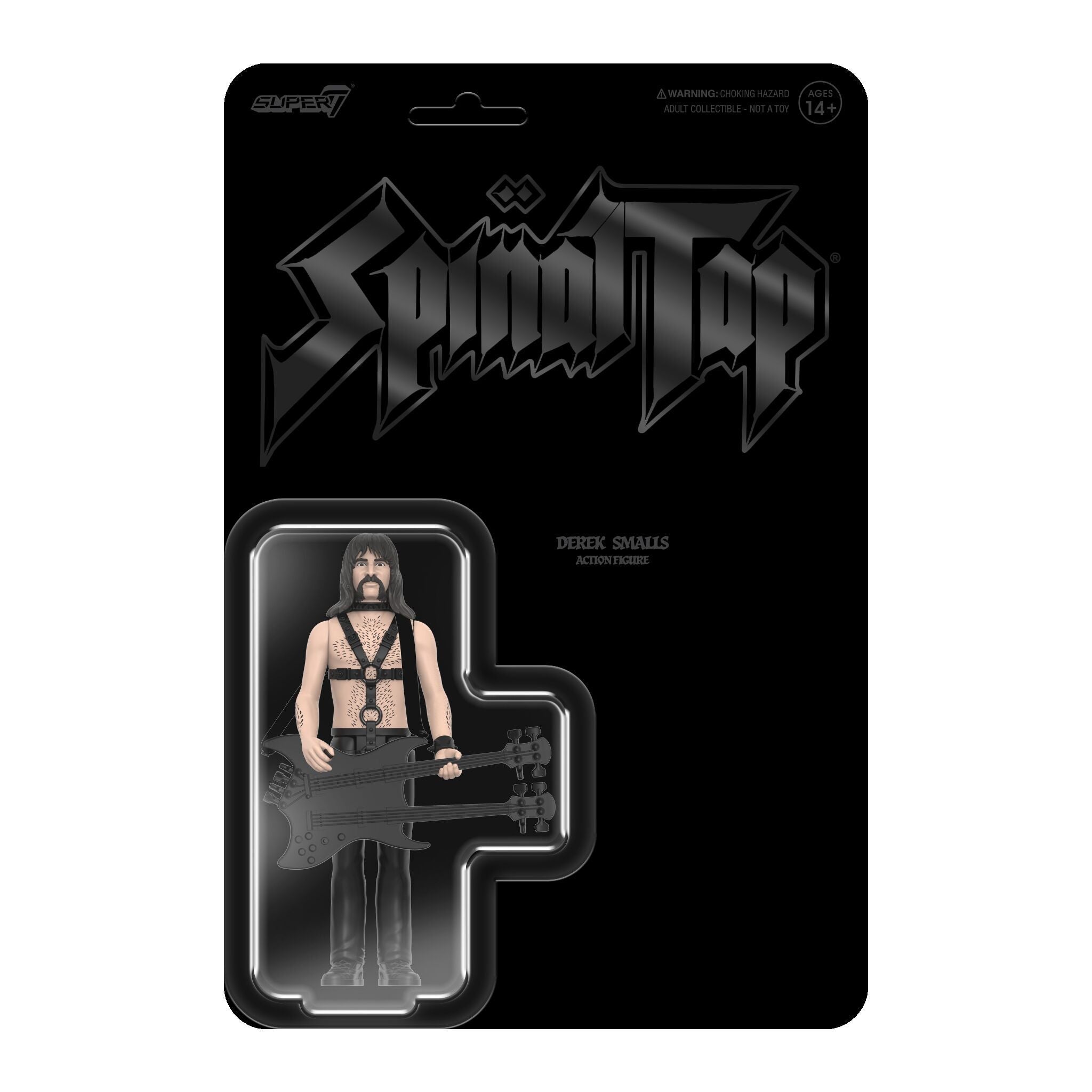 Super7 x SPINAL TAP - Derek Smalls (None More Black) - ReAction Figure