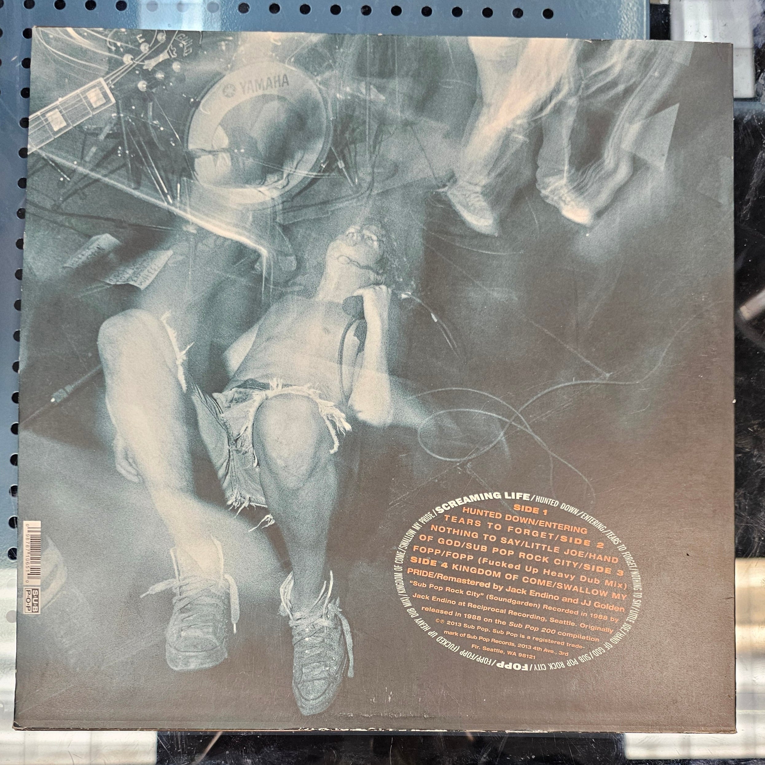 Soundgarden - Screaming Life / Fopp 2x (Silver Metallic Color Vinyl) LP Record **USED**