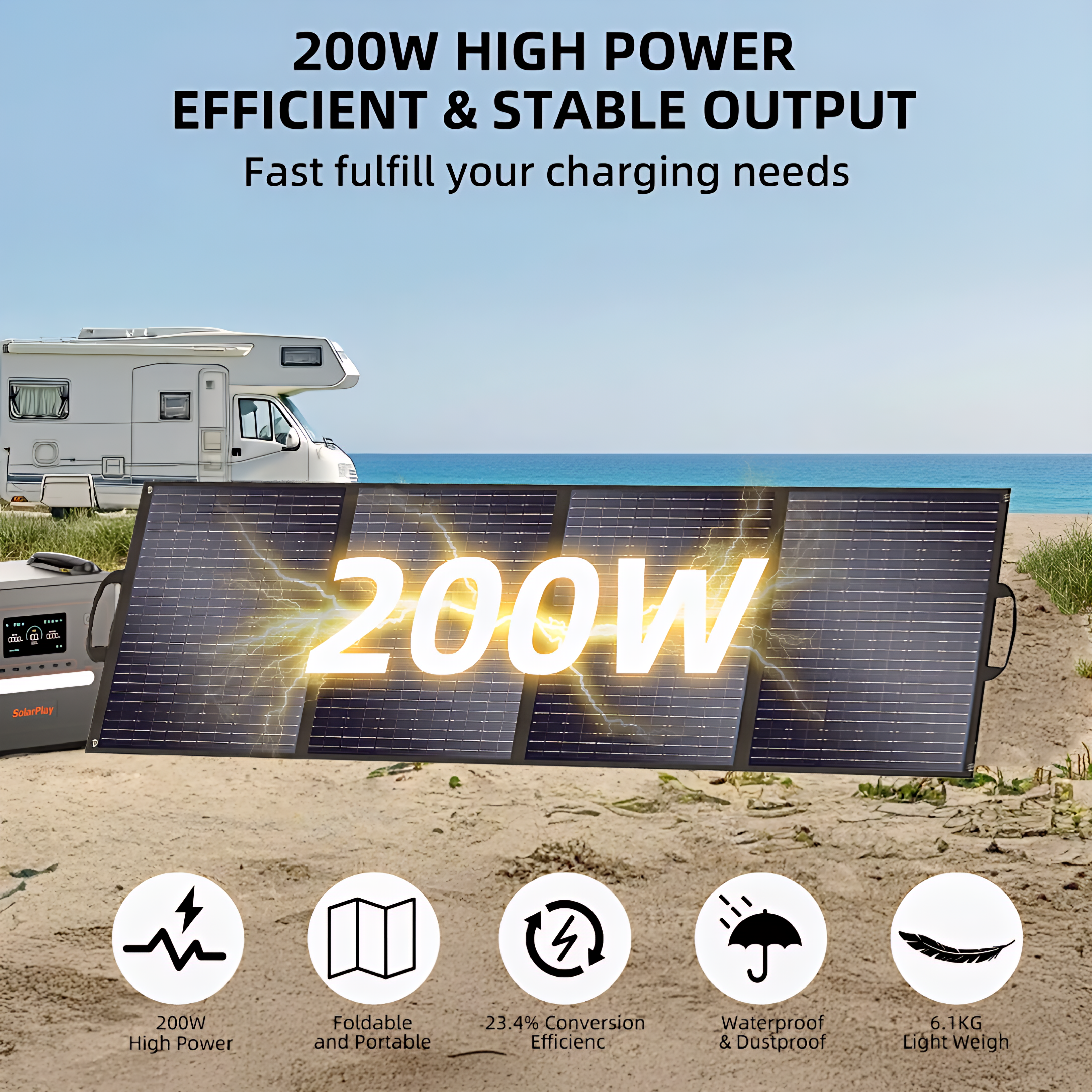 Folding Solar Panels 200w / 400w