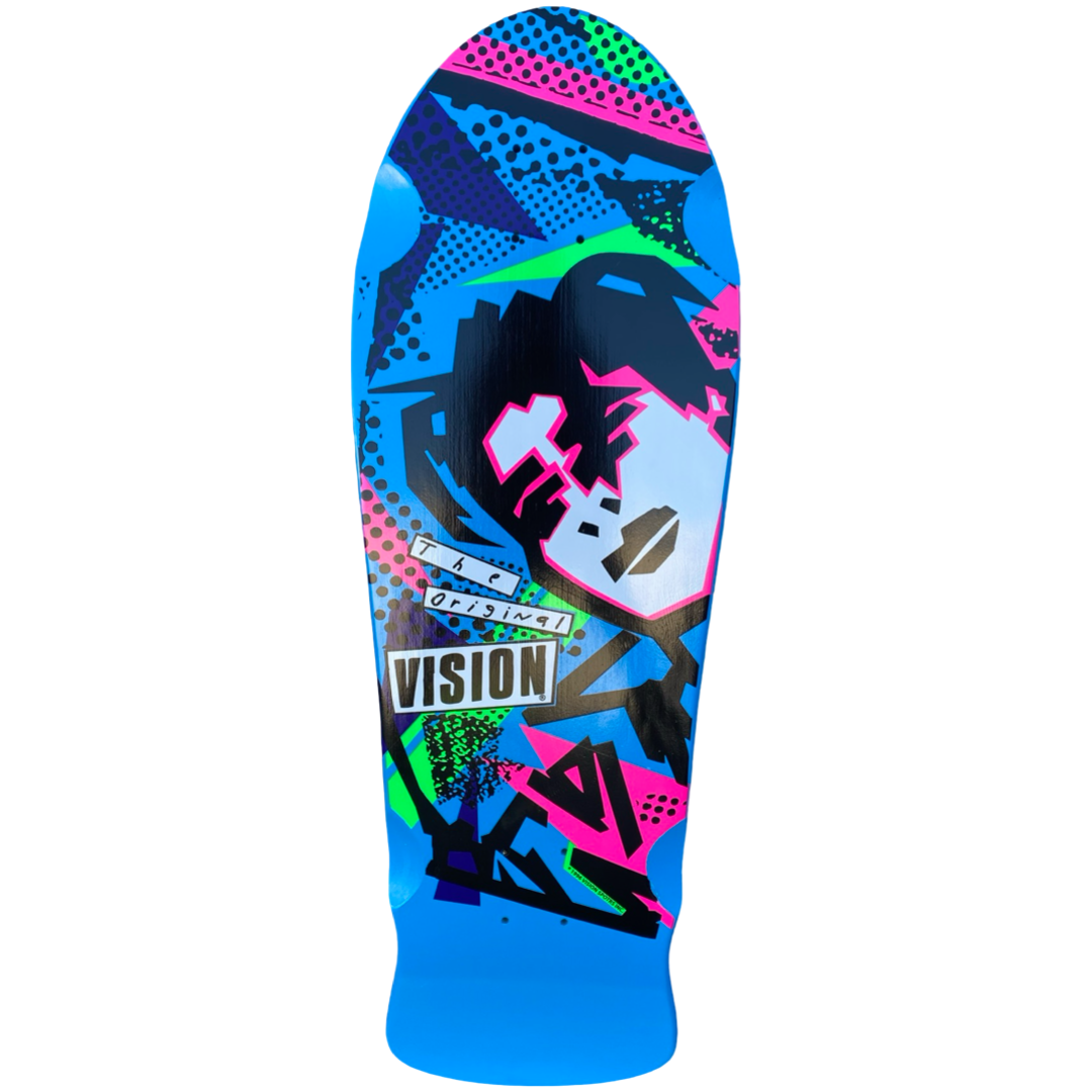 Vision Mark Gonzales "Original MG" LTD Blue 10" Skateboard Deck