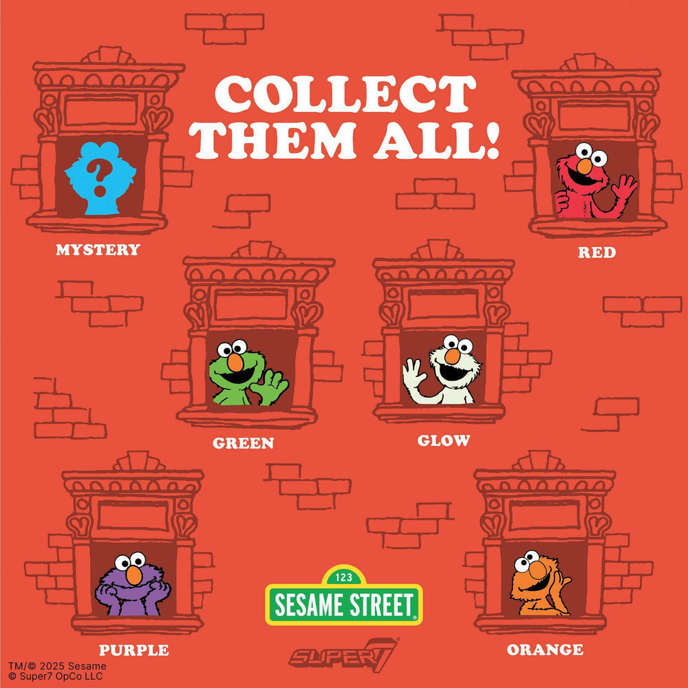 Super7 x Sesame Street - Elmo - Wave 04 - Blind Box Flat