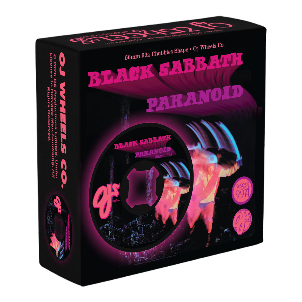 OJ x Black Sabbath Paranoid Chubbies 56mm 99a Skateboard Wheels