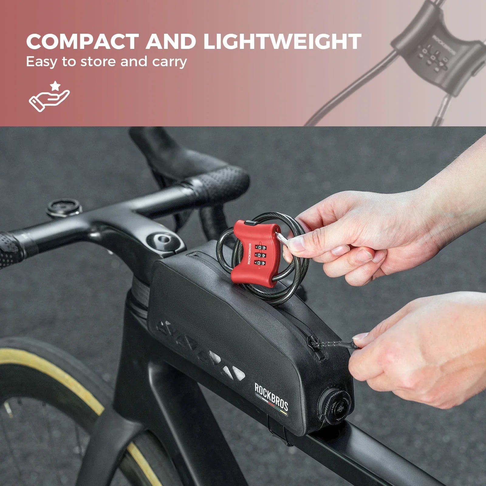 Bicycle Lock with 5.5 mm Steel Cable