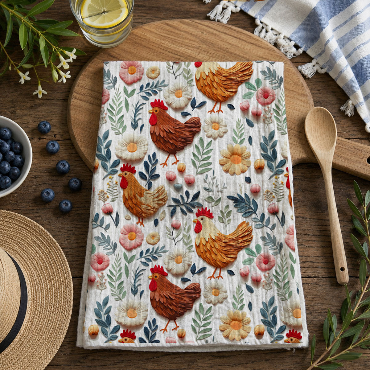 Petals & Peckers Towel