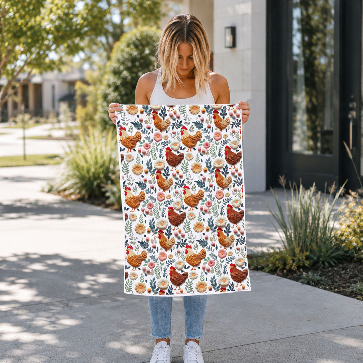 Petals & Peckers Towel