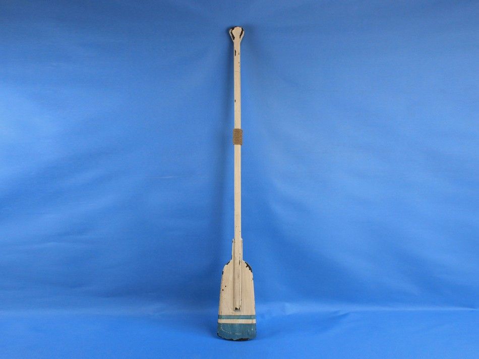 Wooden Huxley Decorative Squared Rowing Boat Oar with Hooks 50""
