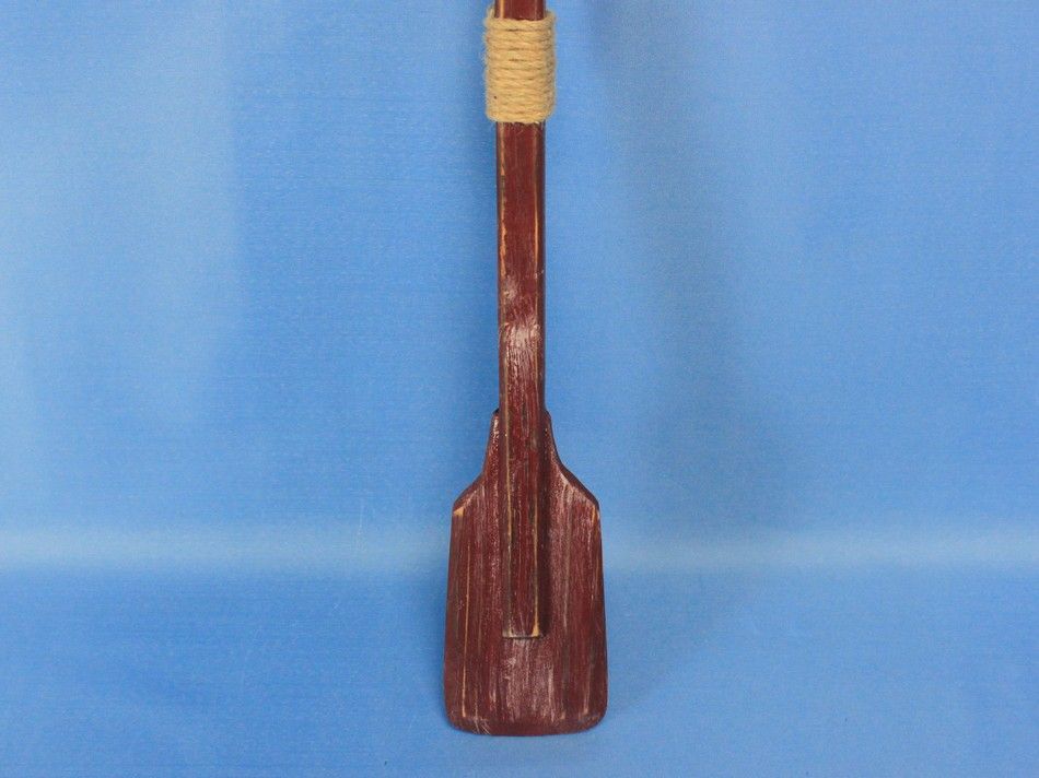 Wooden Rustic Hampshire Decorative Squared Boat Oar w/ Hooks 24""