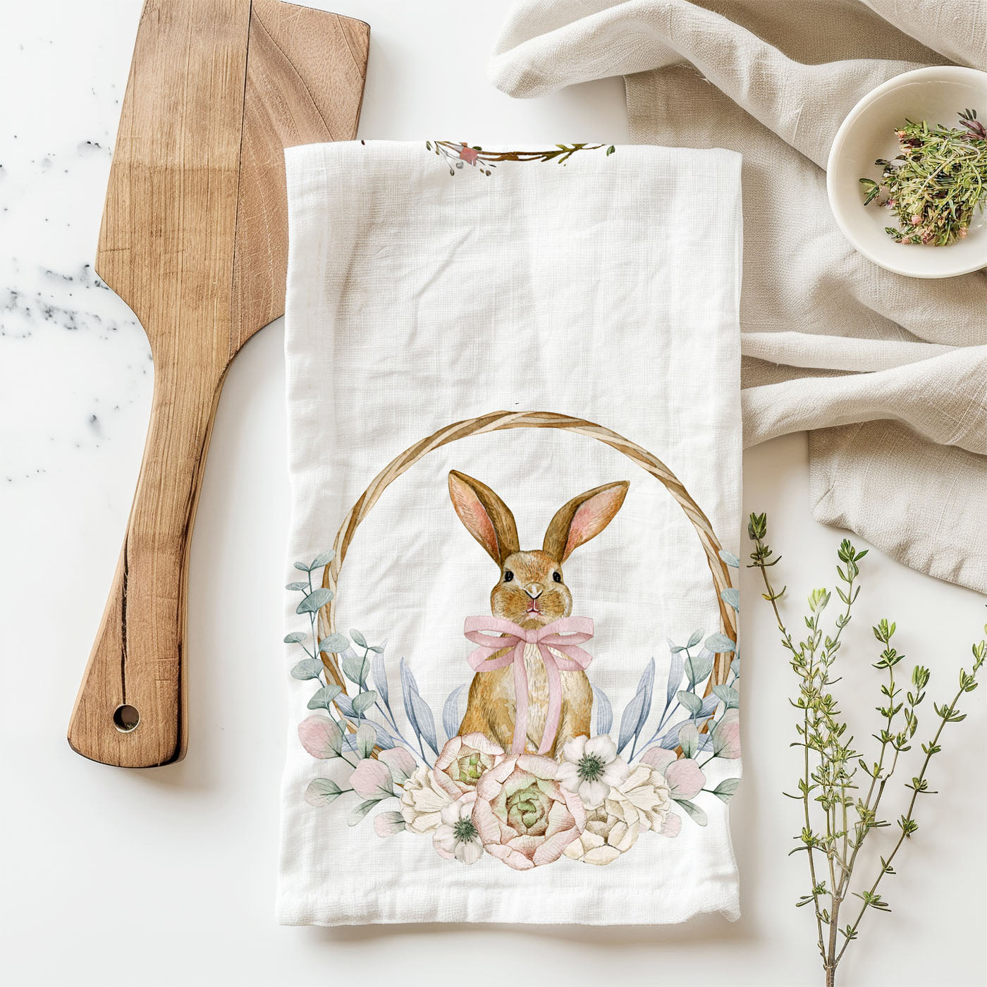 Rustic Bunny Towel