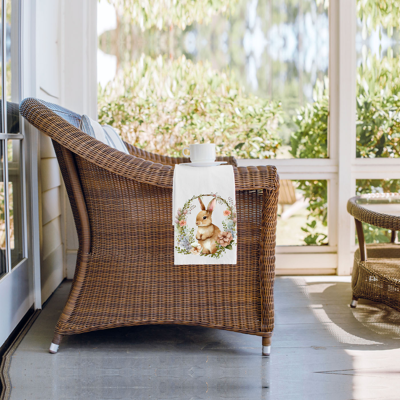 Rustic Bunny Towel