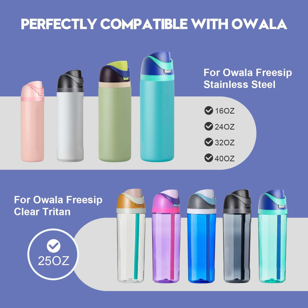 Ruzkq Replacement Lid for Owala Freesip Water Bottle Leakproof Dark Blue - PhishStones Products