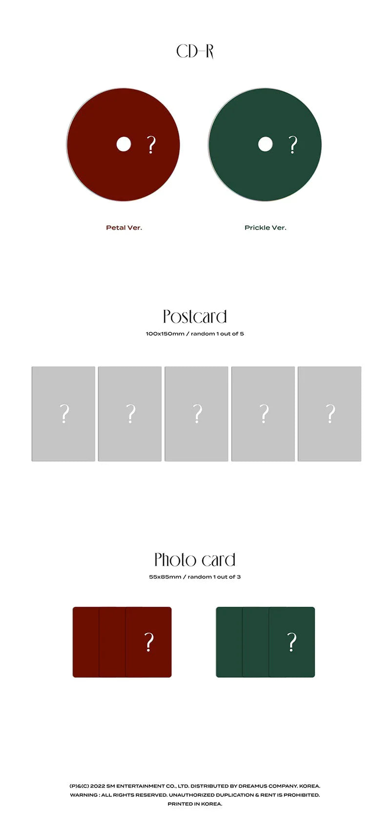 Super Junior Ryeowook 3rd Mini Album - A Wild Rose